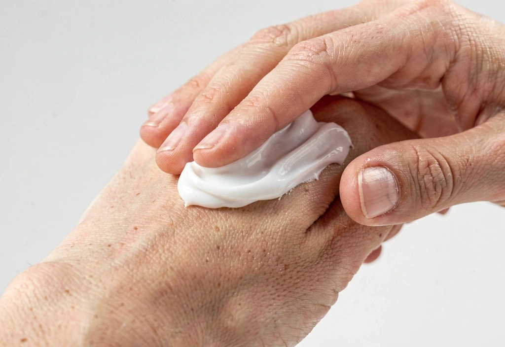 Reparierende Handcreme Anwendung